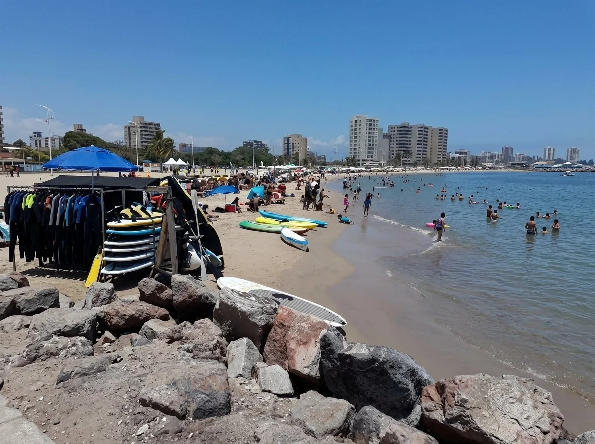 Un día de playa en Lechería cuesta alrededor de 20 mil bolívares para una familia