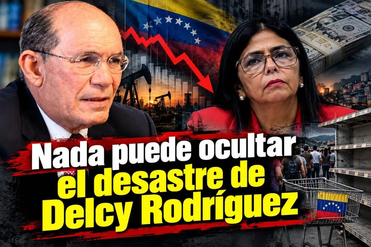 Omar González: La propaganda de Delcy no puede ocultar el desastre económico de Venezuela 