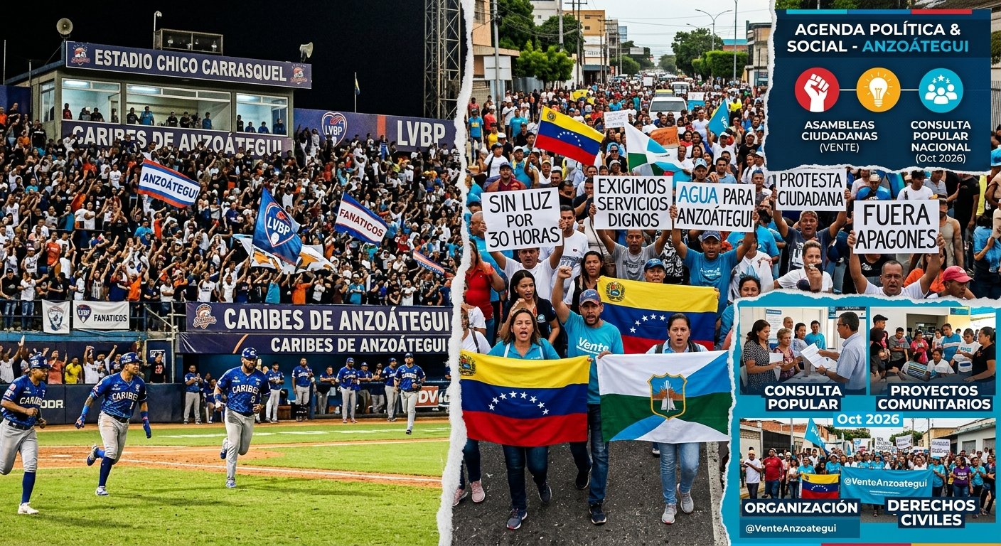 Anzoátegui al límite: Crisis eléctrica, Consulta Popular y arranque de Caribes