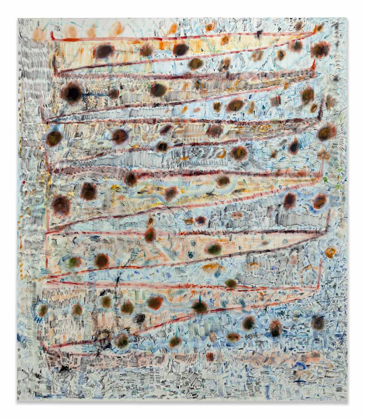 Tom New Painting Triangles and dots.jpg