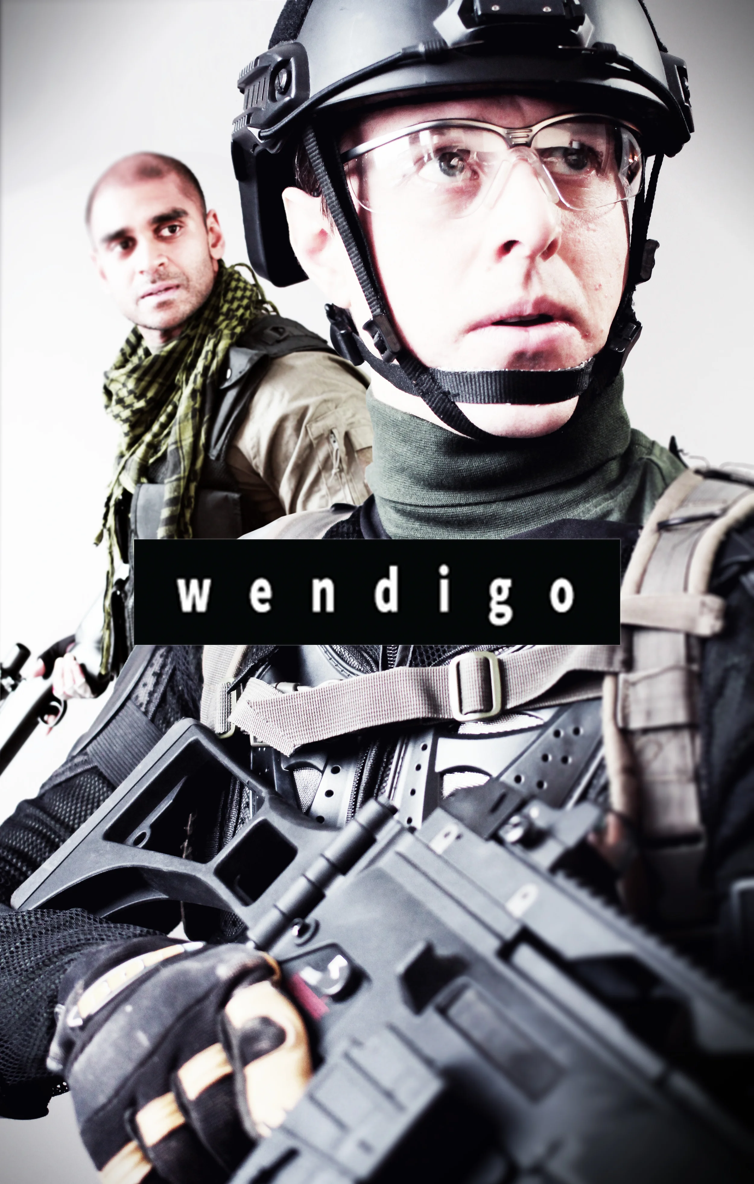 WENDIGO Its our newest and most exciting project yet! In association with Gopher It Productions and with Phoenix Aerial Media, we are pushing our limit with technology and creativity in some truly intense and complex battle scenes! Wendigo follows six ex-PMC's, now mercenaries, on a mission to investigate and clear dangerous squatters from a facility on a recently purchased plot of land. When they arrive, they find much more than they bargained for, and must fight to survive while uncovering the haunted and deadly history of the land and its people.