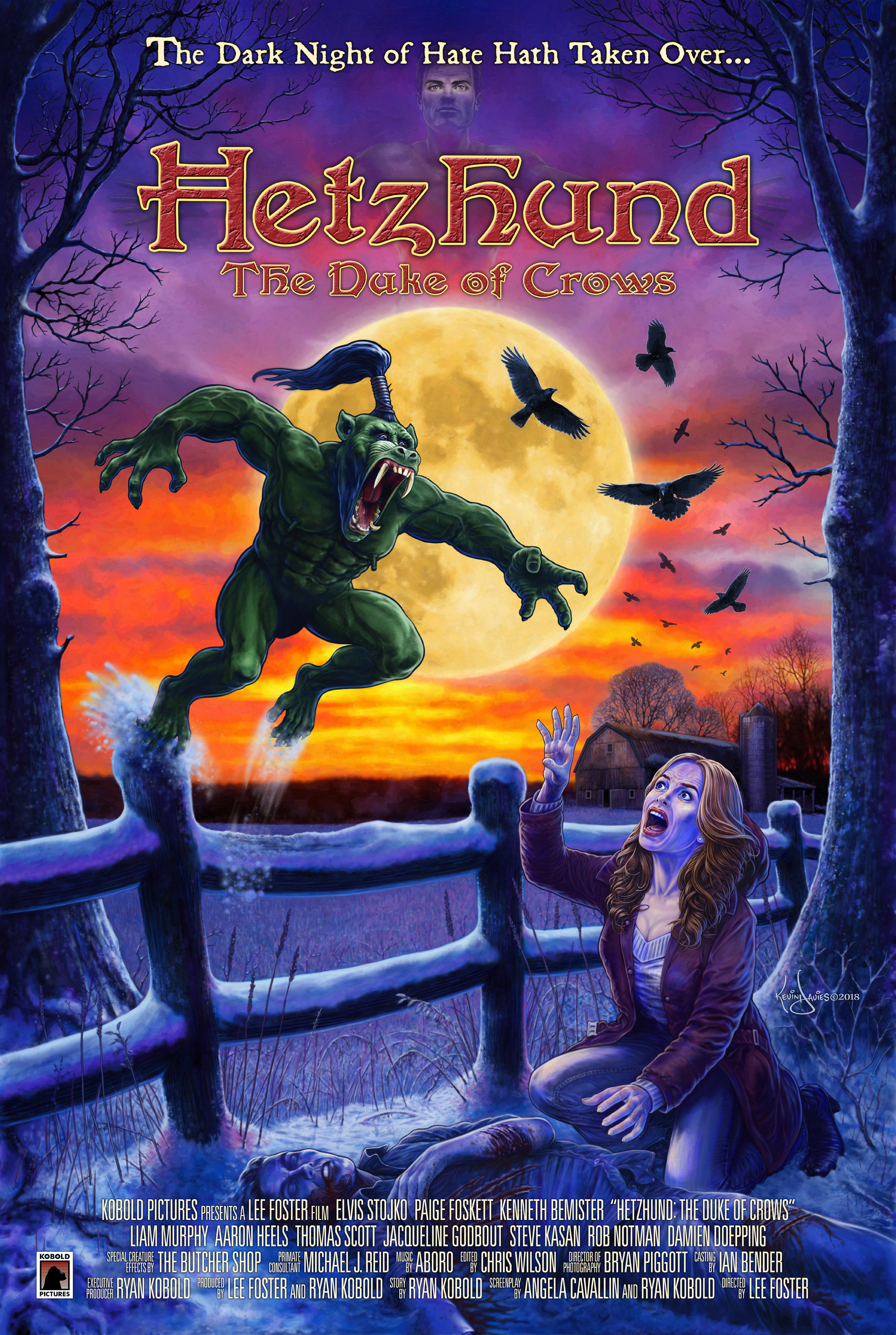 Hetzhund: The Duke of Crows follows a young pastor (Elvis Stojko) in his journey to stop a terribly evil as it rampages across a small country village, leaving only death in its wake.