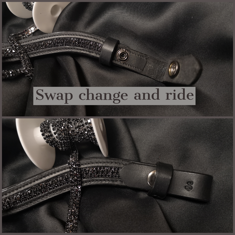 BLACK SWEEPING U SHAPED BROWBAND - S.r.l
