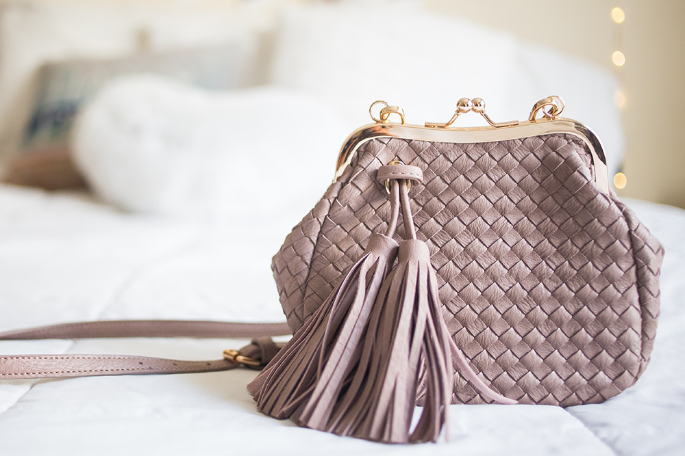 MIZTIQUE Tan Woven Dome Handbag, Best Price and Reviews