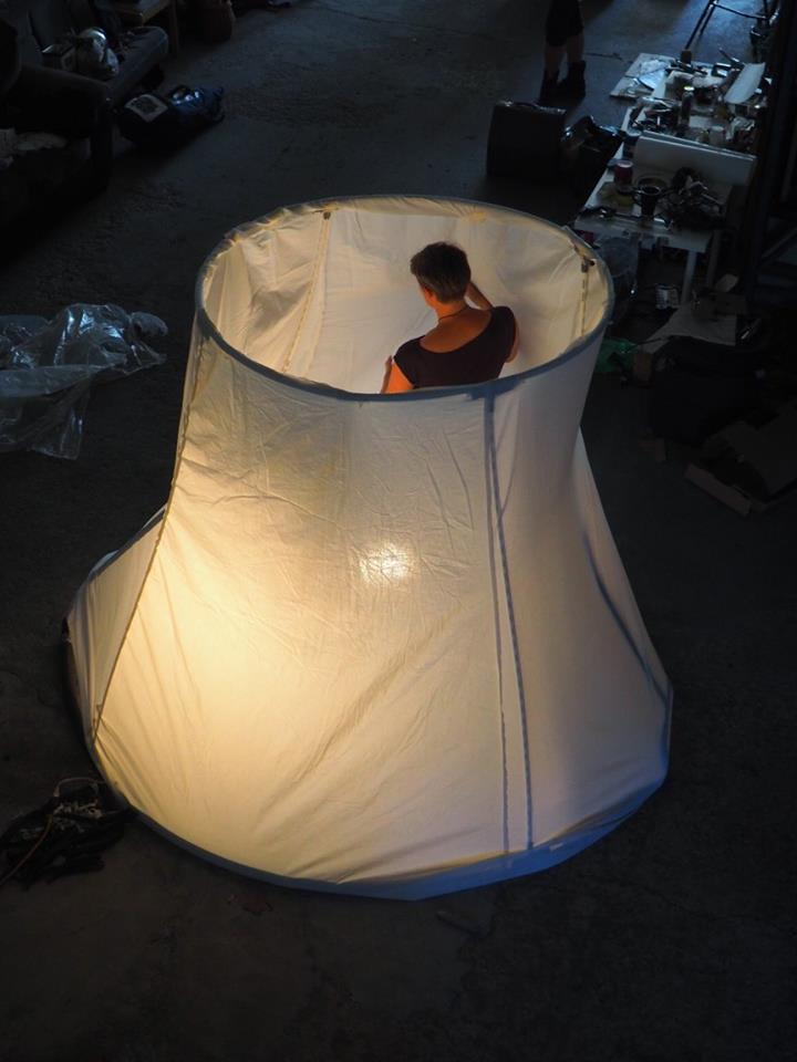 we built a giant lampshade