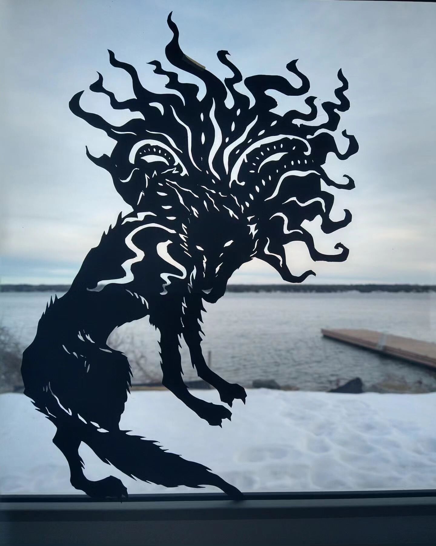 Sun wolf puppet by Aleksandra Bragoszewska 

@maitlandtower @canada.council @cfrcmusic #BirdboneTheatre #BringingTheArtsToLife #shadowpuppets #ygkarts