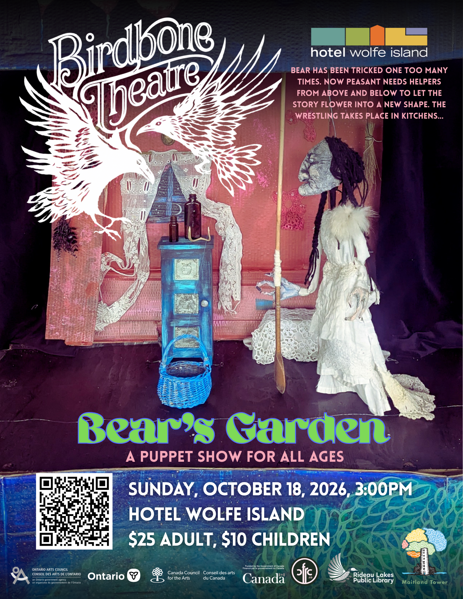October 18: Bear's Garden at Hotel Wolfe Island