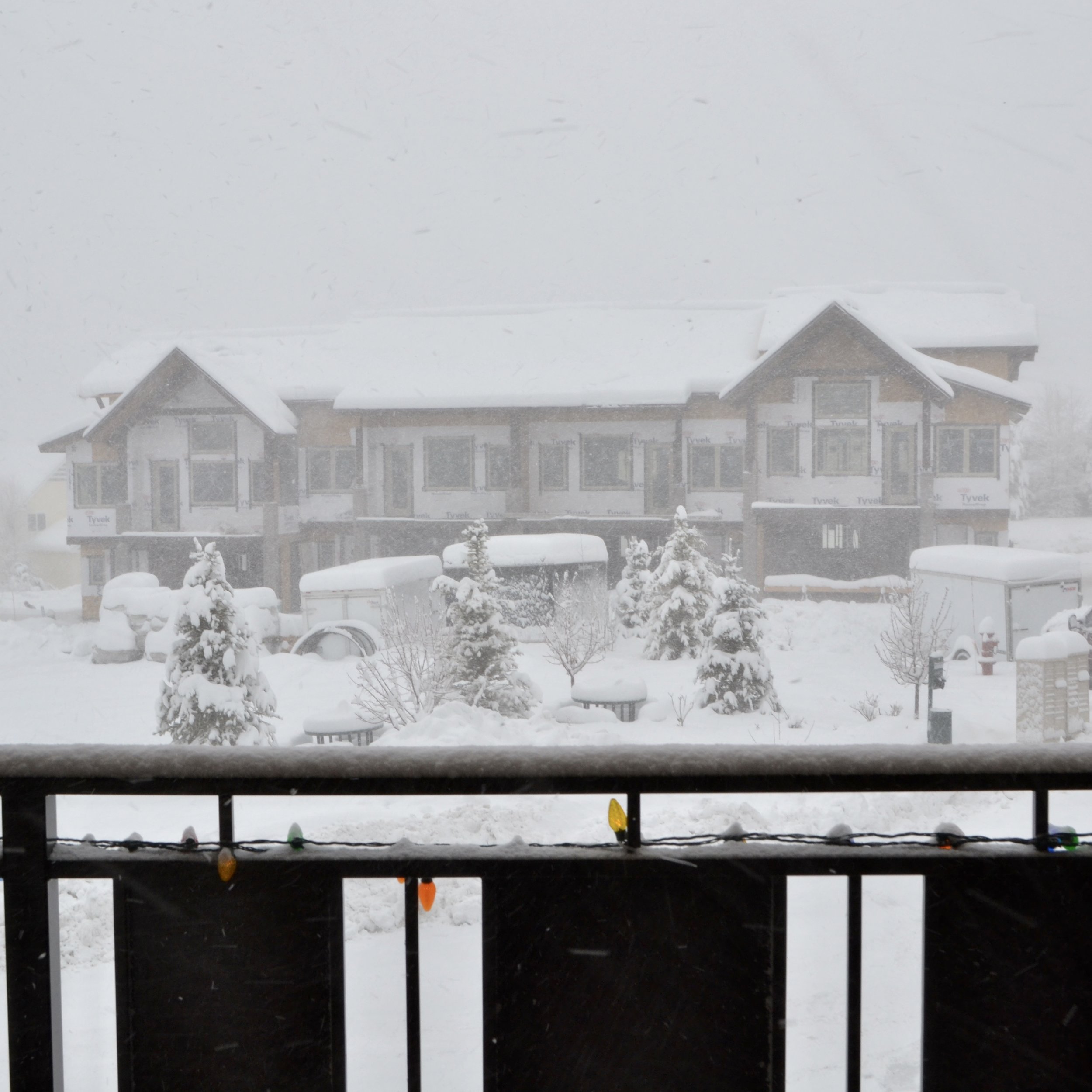 Snow and construction...