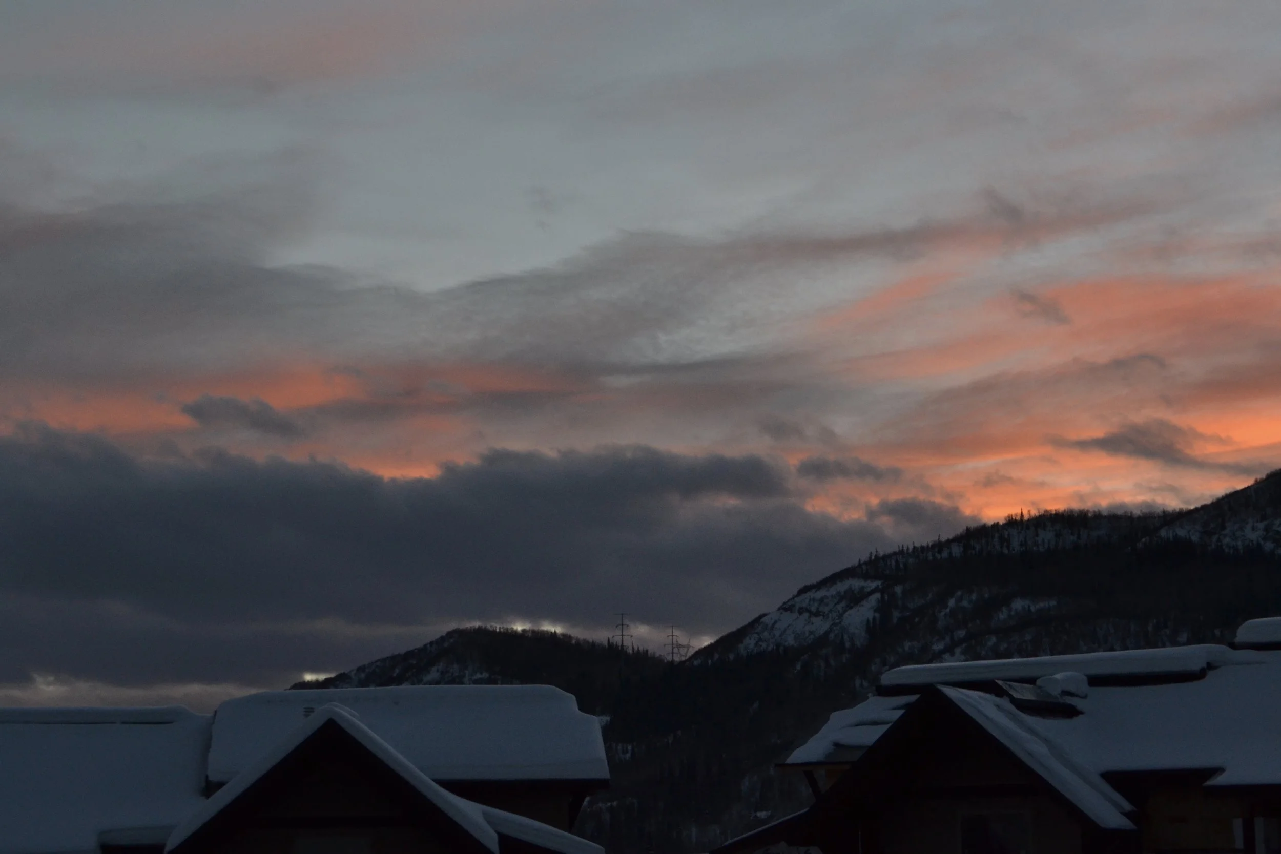 New Year's sunset