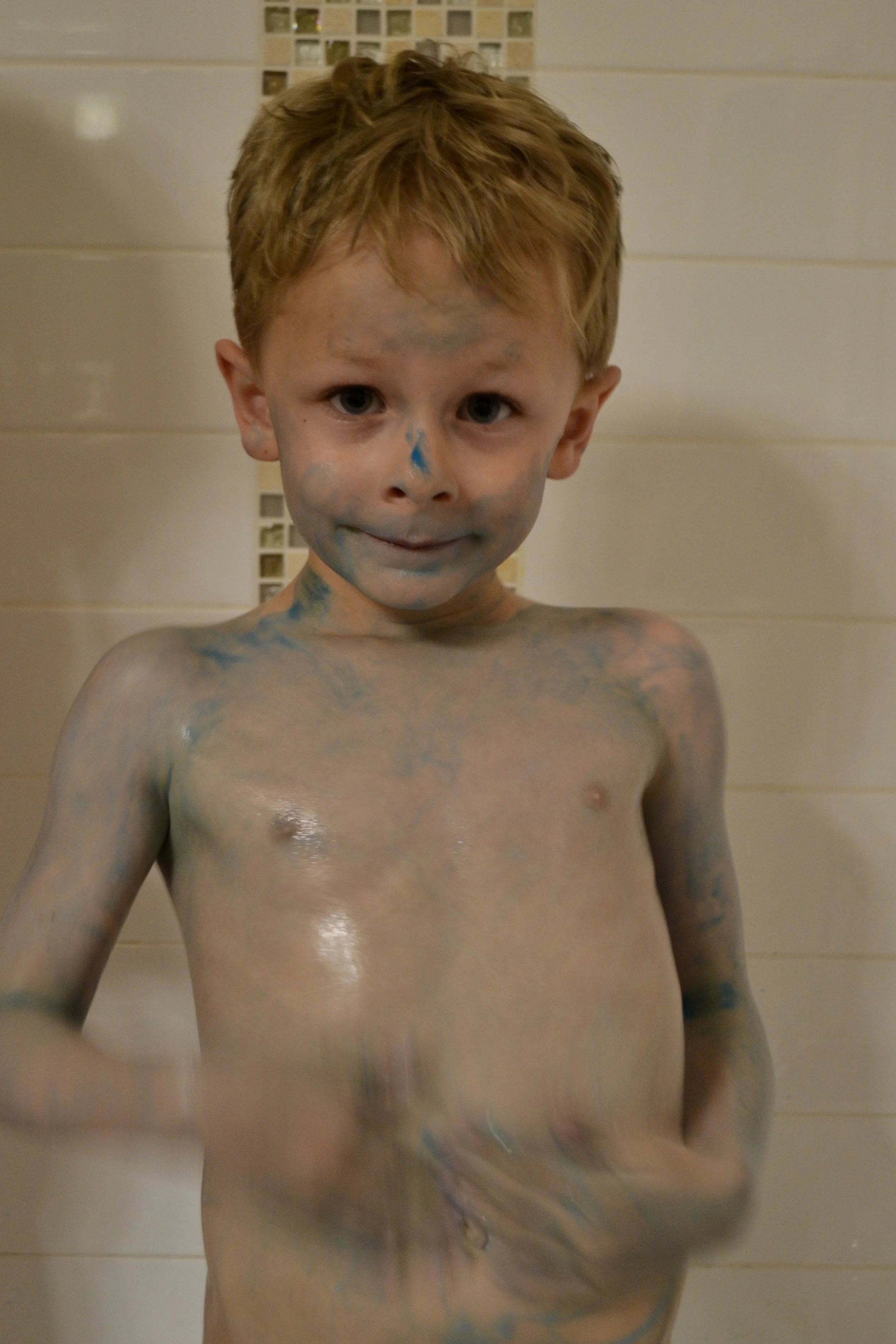 Blue man