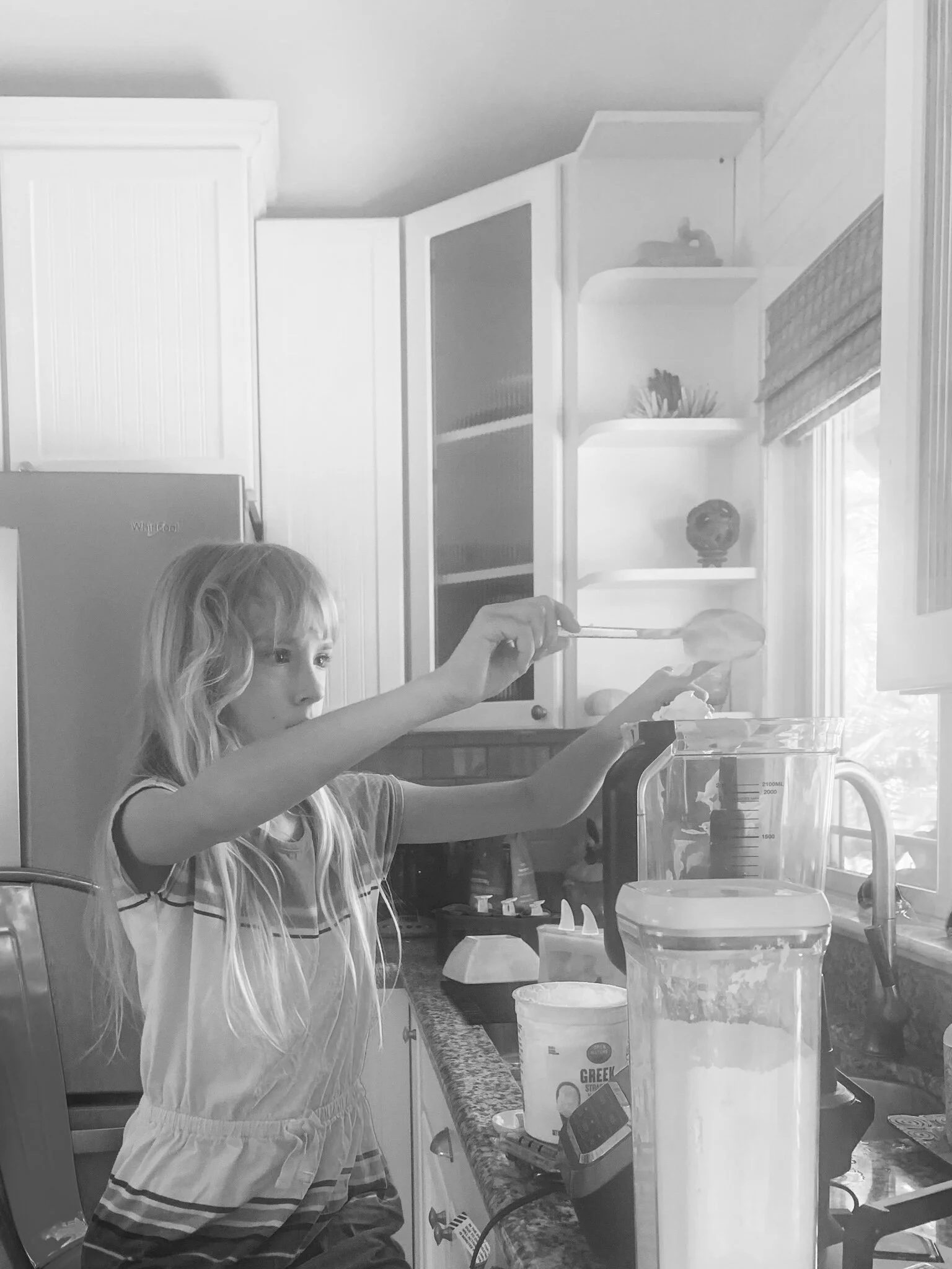 Zoey cooks, an early-morning hike + office organization