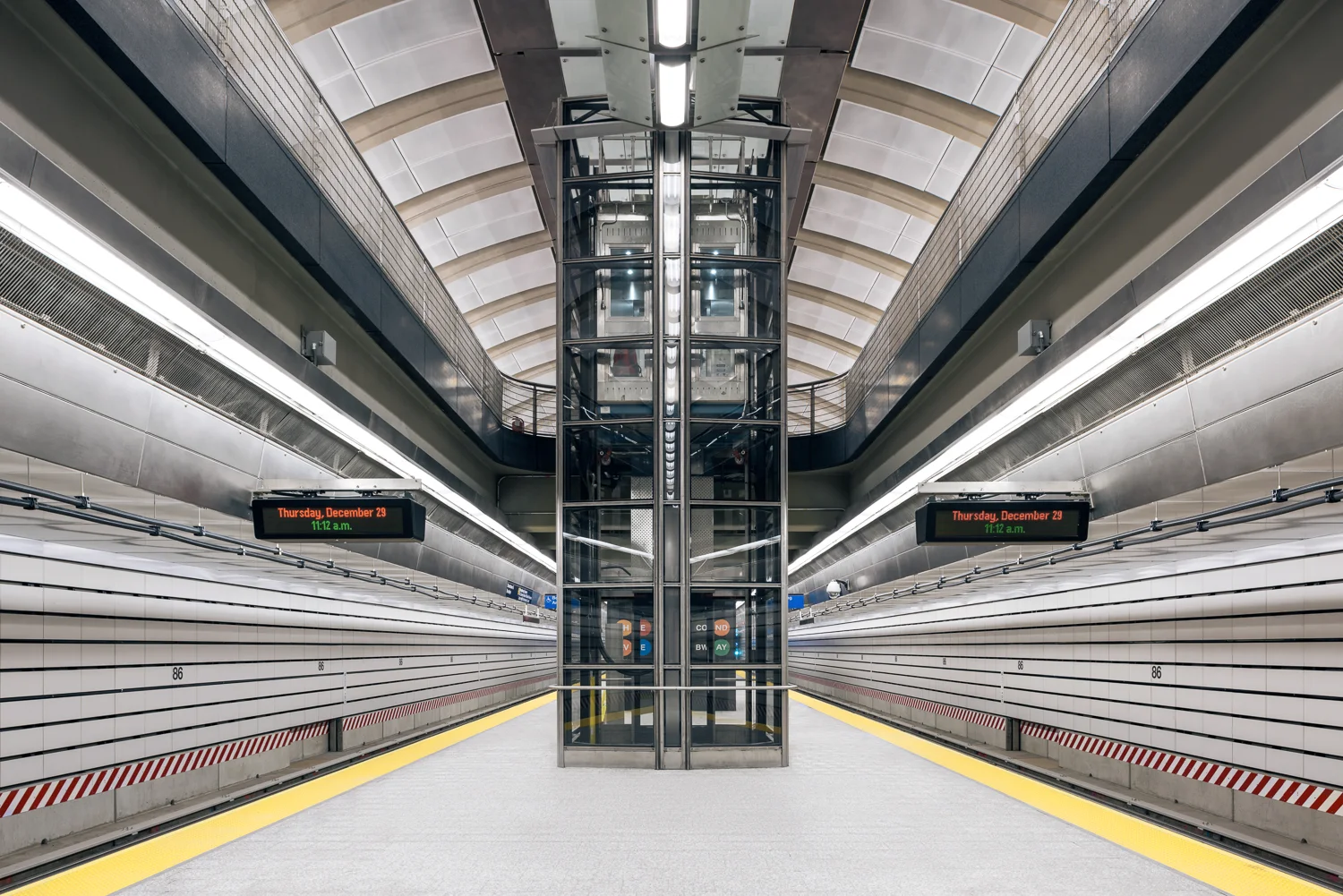 Second Avenue Subway elevator platform