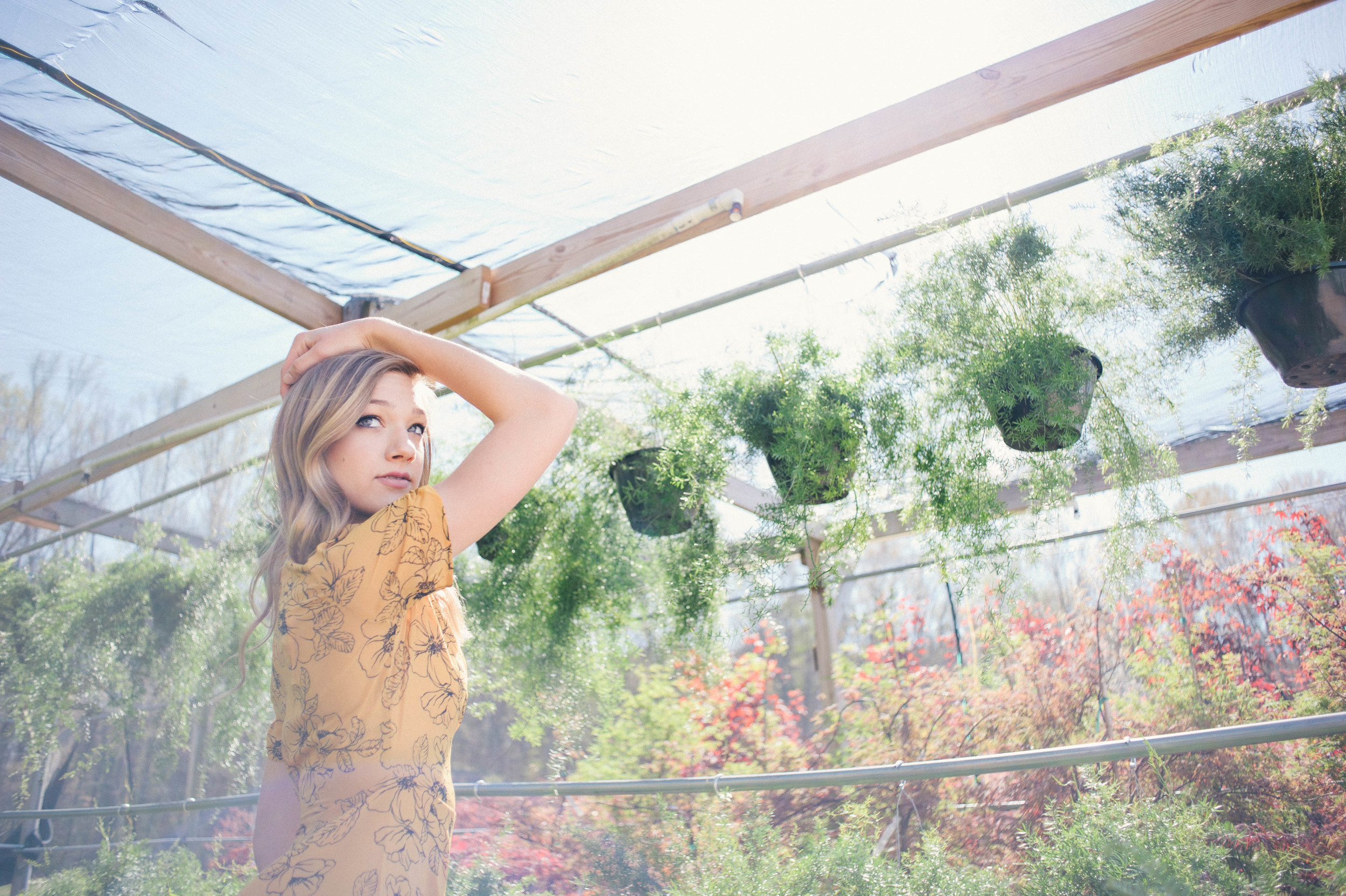 the-greenery-alabama-senior-session-in-greenhouse-ballerina-asheville-senior-photographer