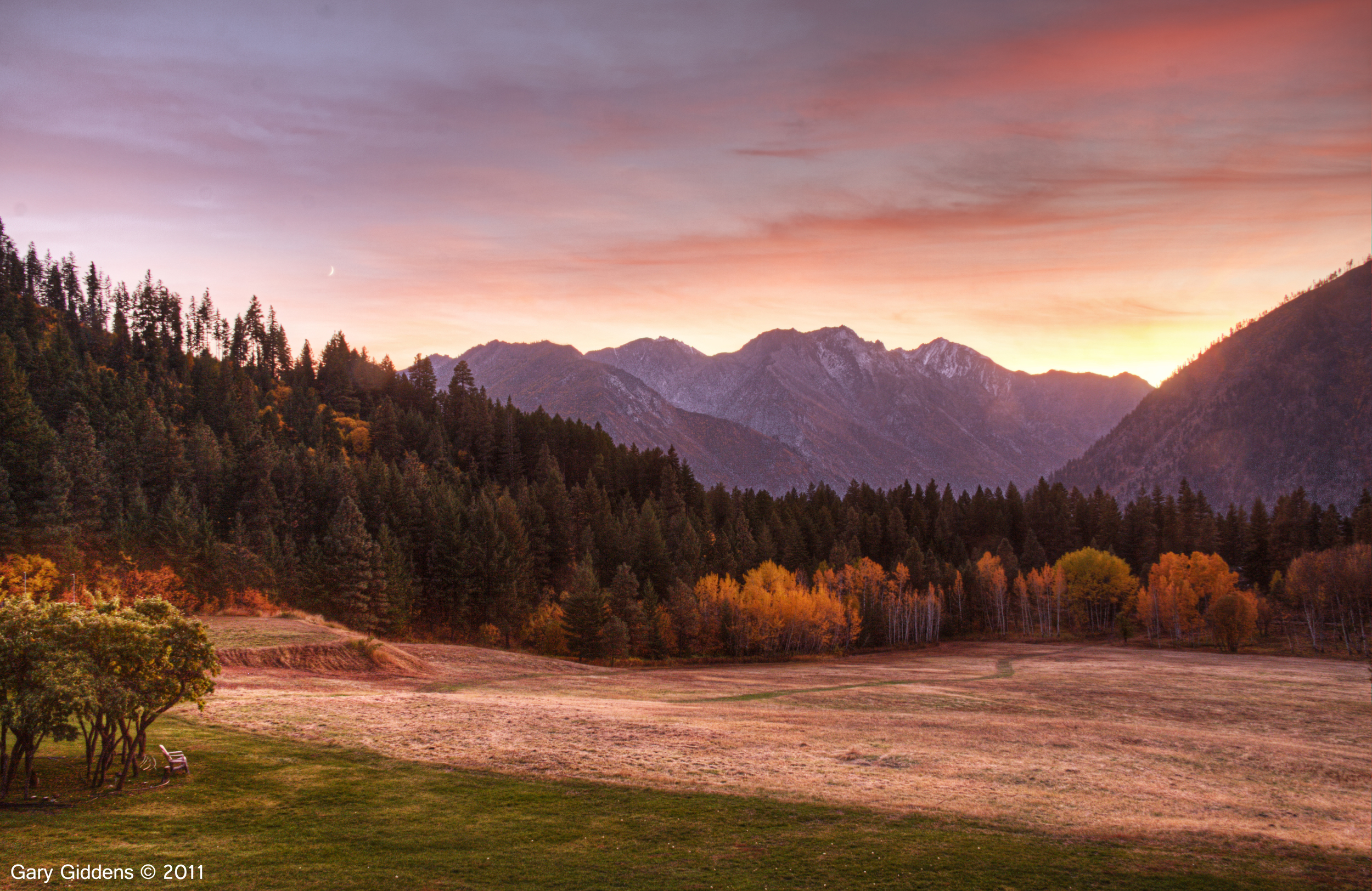 " mountain sunset " by Gary is licensed under CC BY 2.0 and c ropped from the original.
