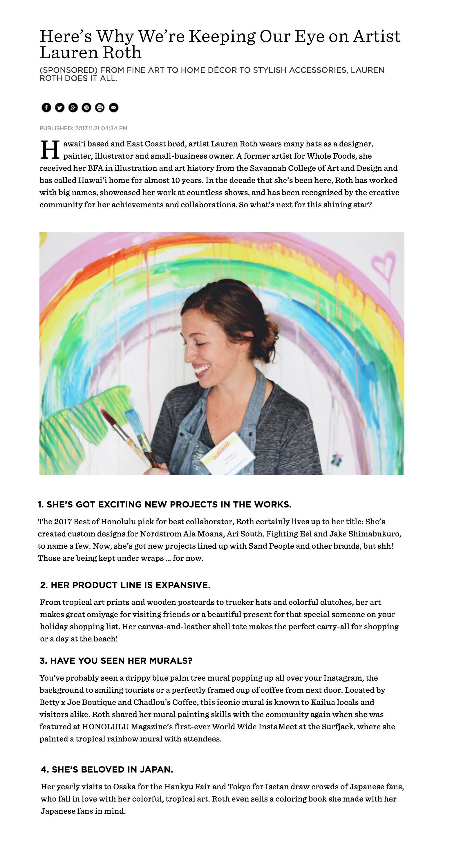 Honolulu Web Magazine, November