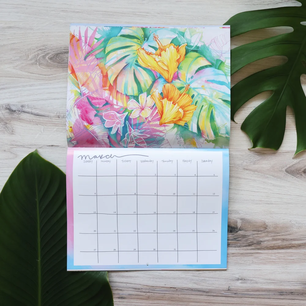 Uh Manoa Calendar 2022 Bogo Good Vibes 2022 Calendar — Lauren Roth Art
