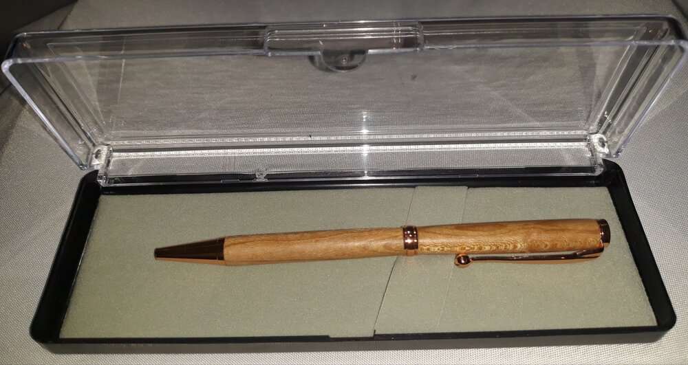 WP004 Hand turned Wood Pen/box — The Friendship Center of