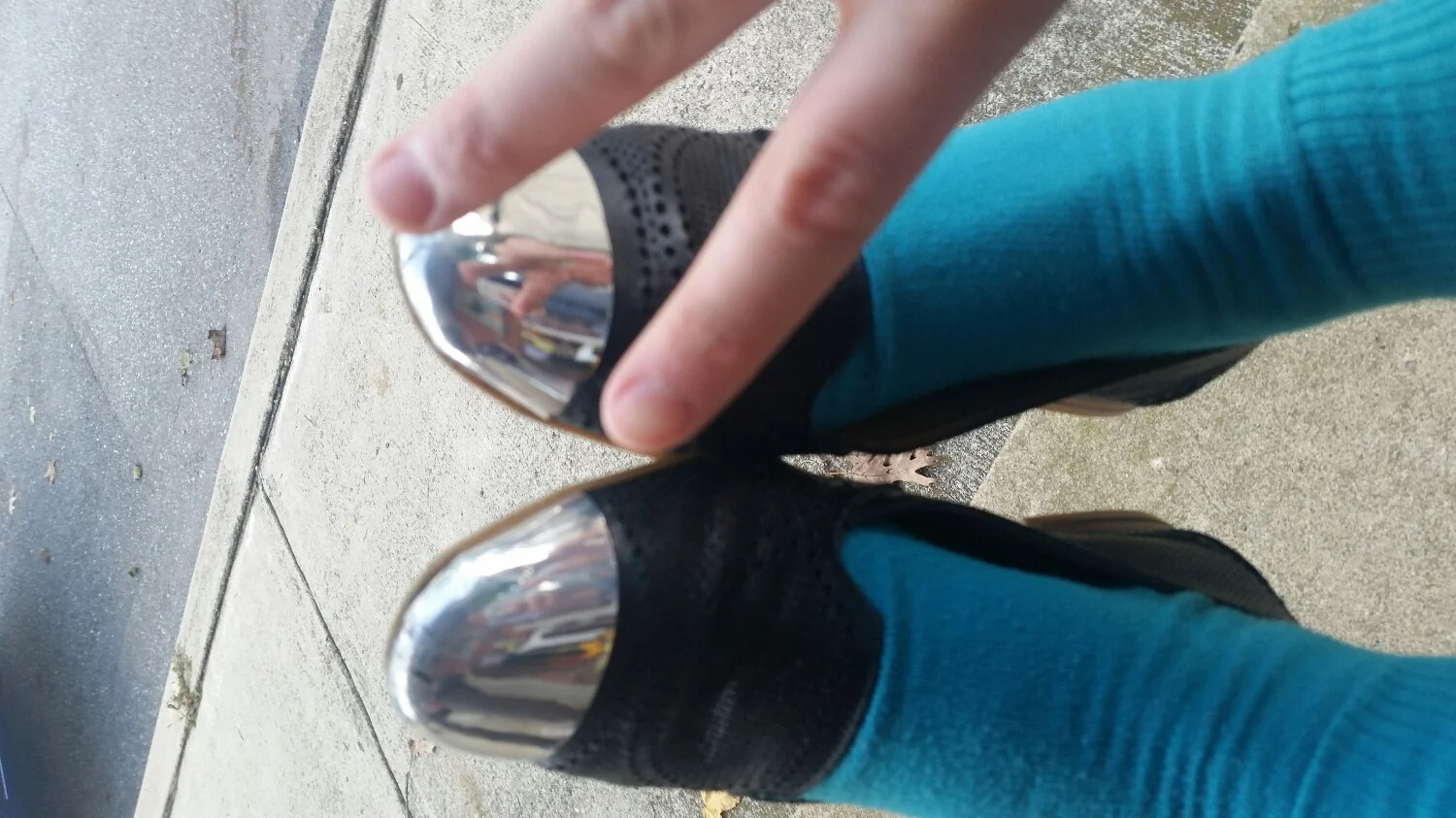 my most worn fun flat- turning into my "mom's slip on with anything possible to get something done"