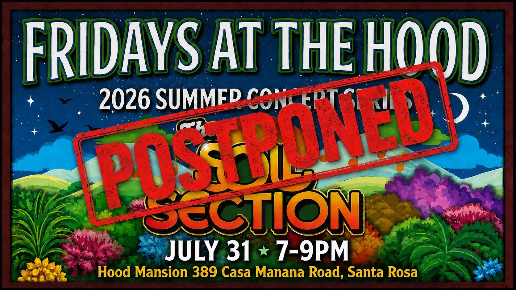 POSTPONED! Fridays at the Hood