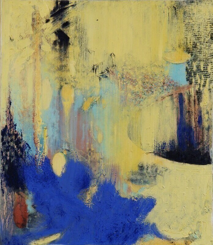   Untitled , Oil, wax on canvas, 18” x 26”, 2009 