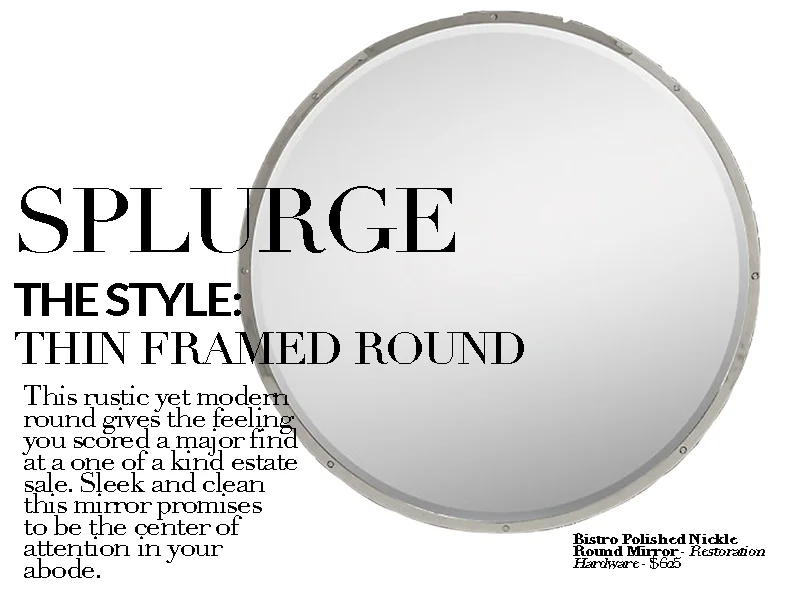 Established California | Habitat |Thin Framed Round | Restoration Hardware