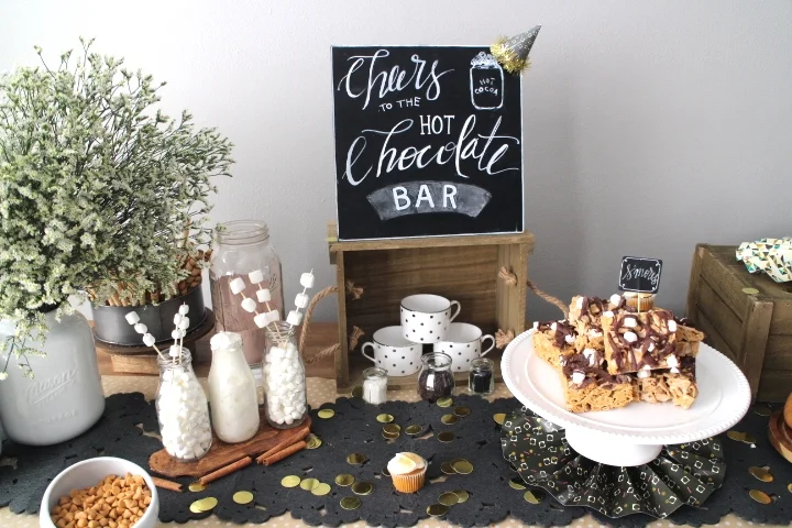 A HOT CHOCOLATE BAR PARTY