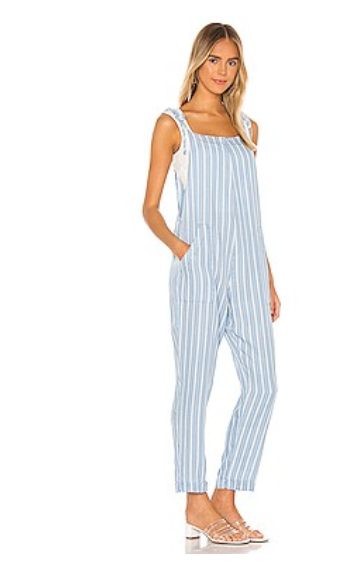 BOBI BLACK SAN DIEGO STRIPE JUMPSUIT IN BLUE