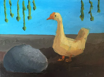 Charlotte 8 y/o. acrylic. 14x18