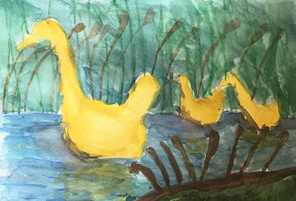 Winnie. 10 y/o. Watercolor.