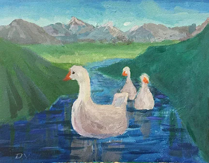 Douglas 14 y/o. Acrylic. 16x20.