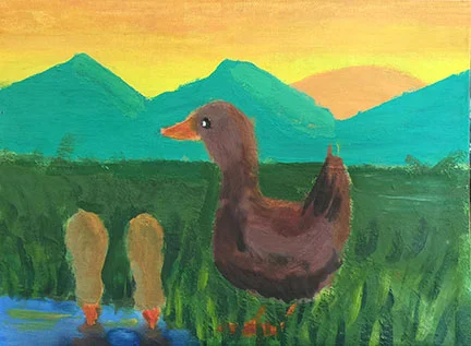 Vallery 11 y/o. Acrylic.