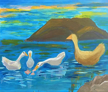Sharanya. 11 y/o. Acrylic.