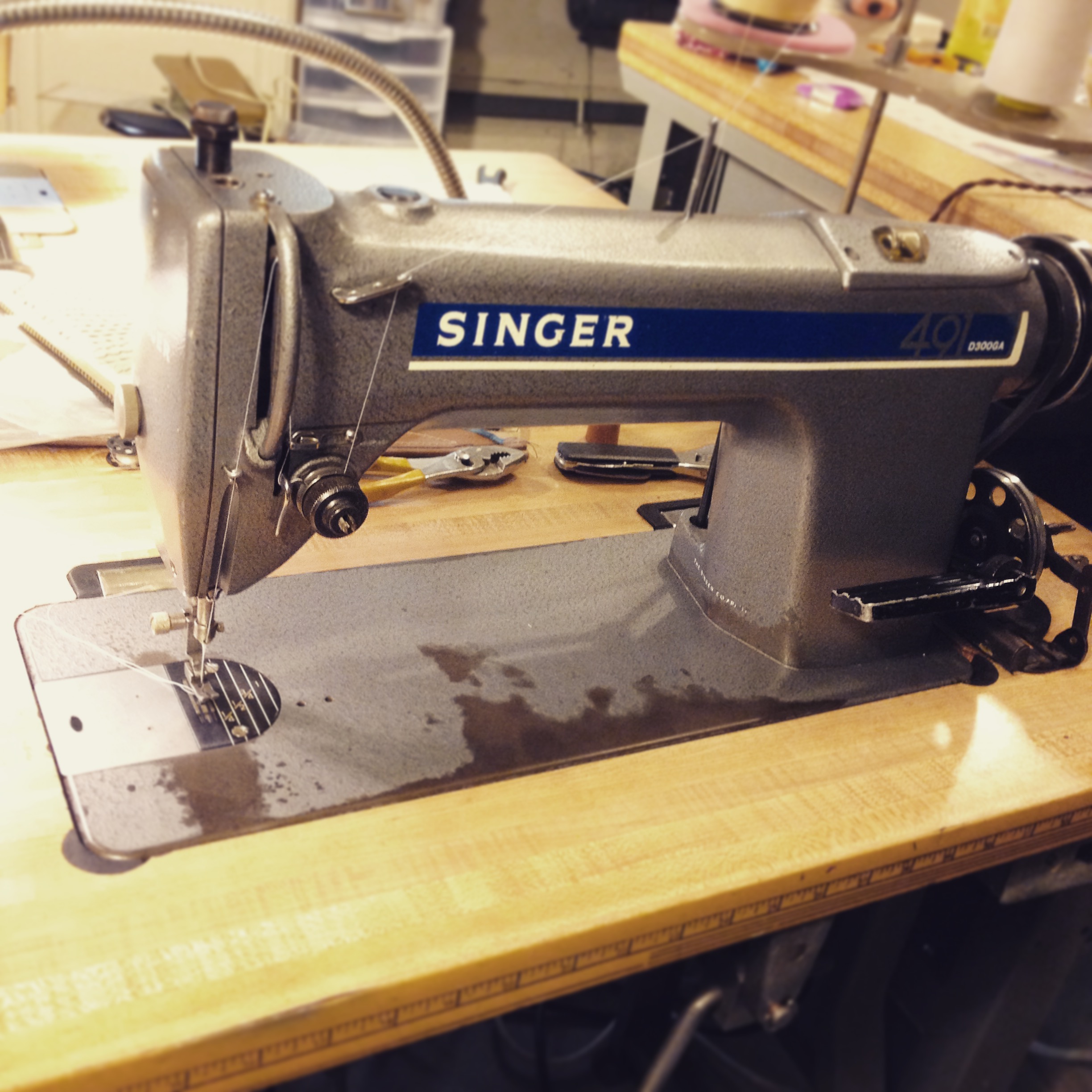 102 year old Singer Industrial Sewing Machine. I still use…