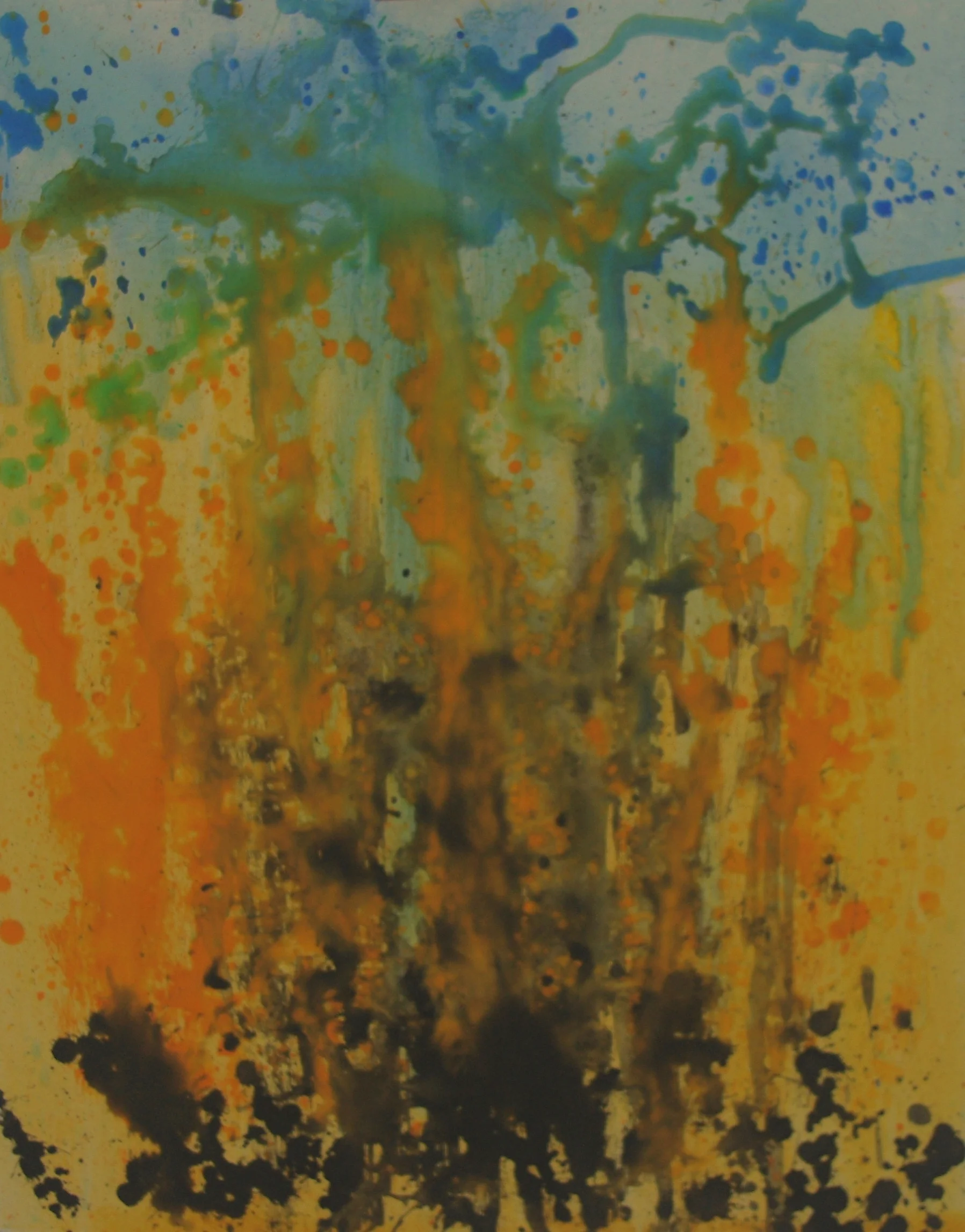 water colour on gelp