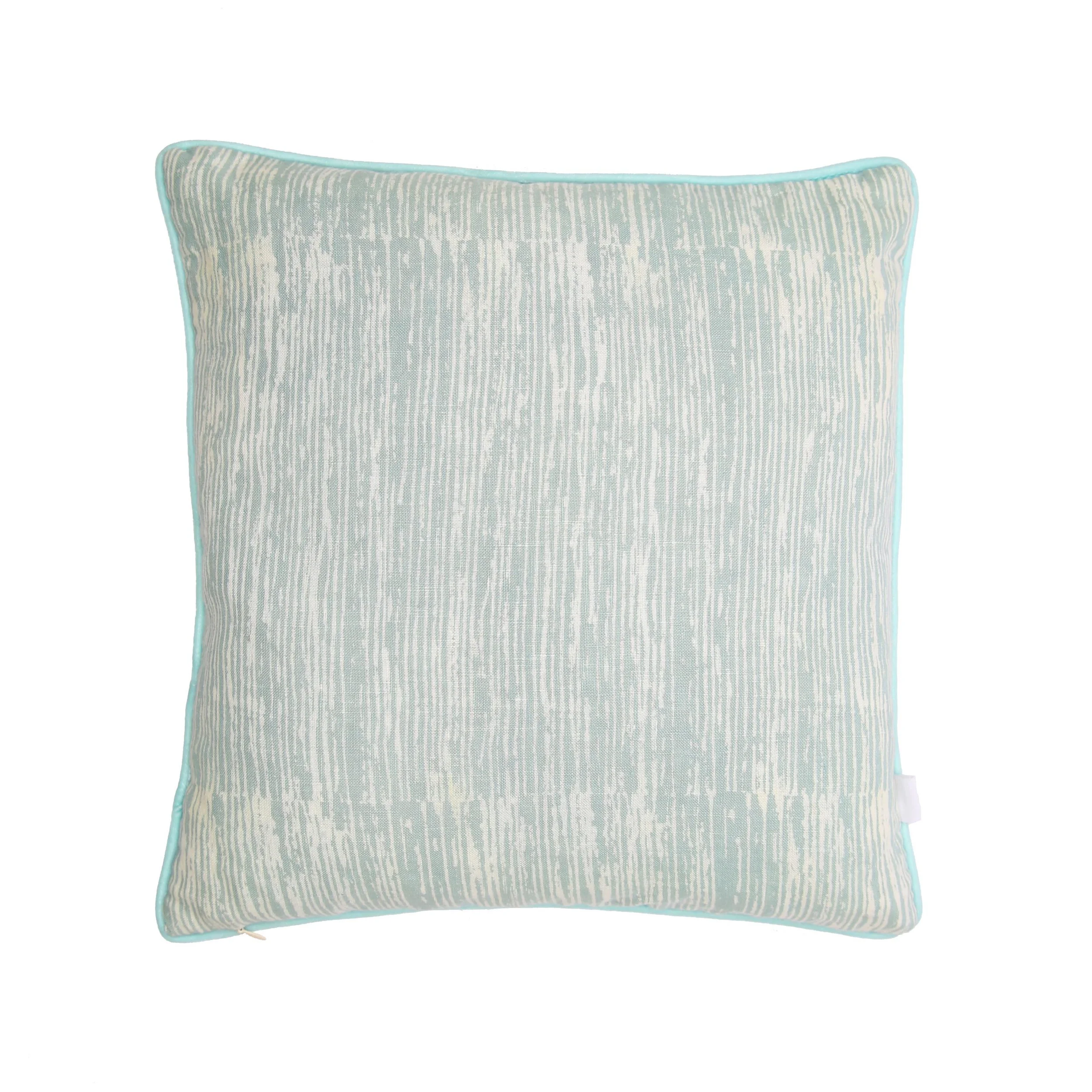 screen printed stripe cushion
