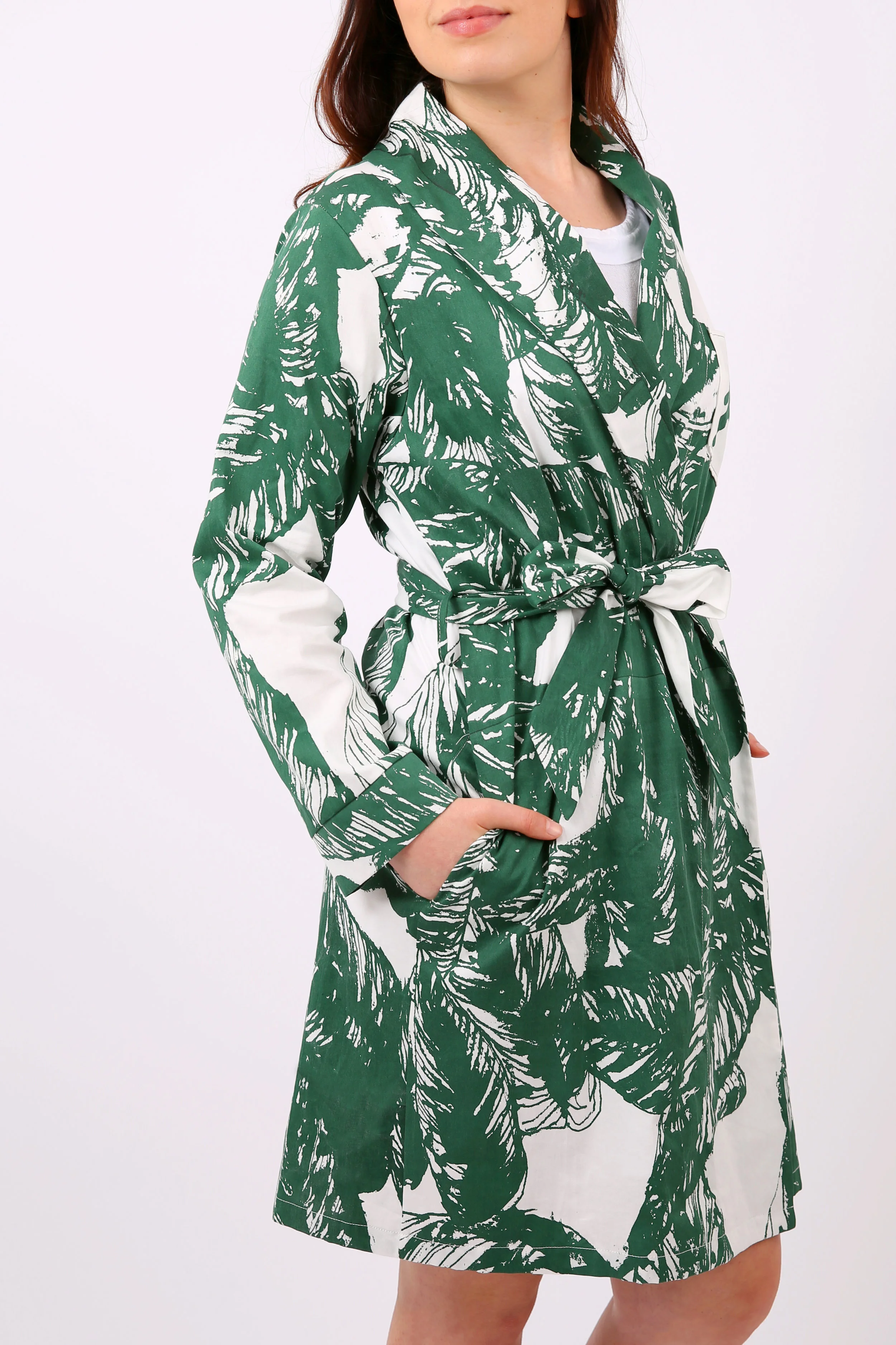 shop luxury organic cotton dressing gown on katiecharleson.com