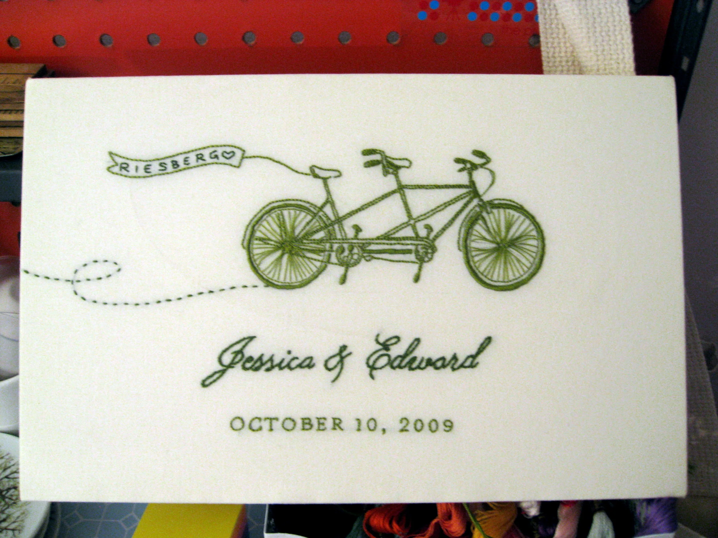 Jess and Ed's wedding gift. 2009