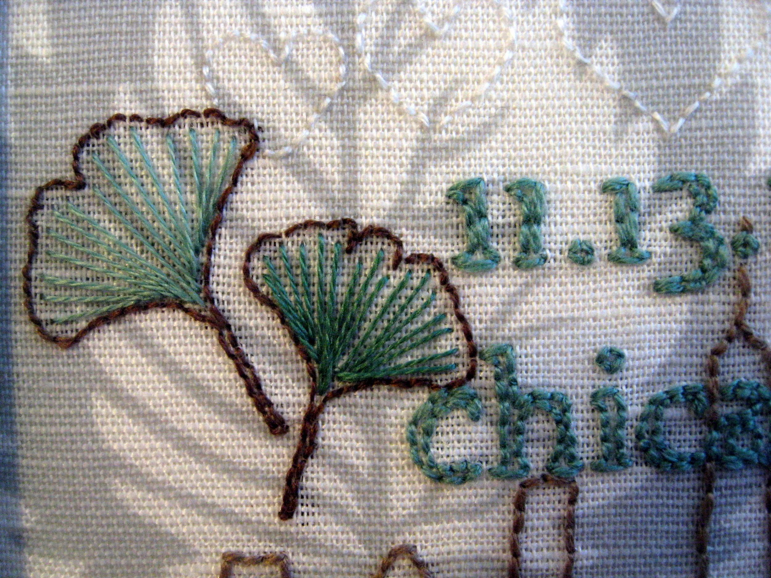 ginko leaves detail. 2010