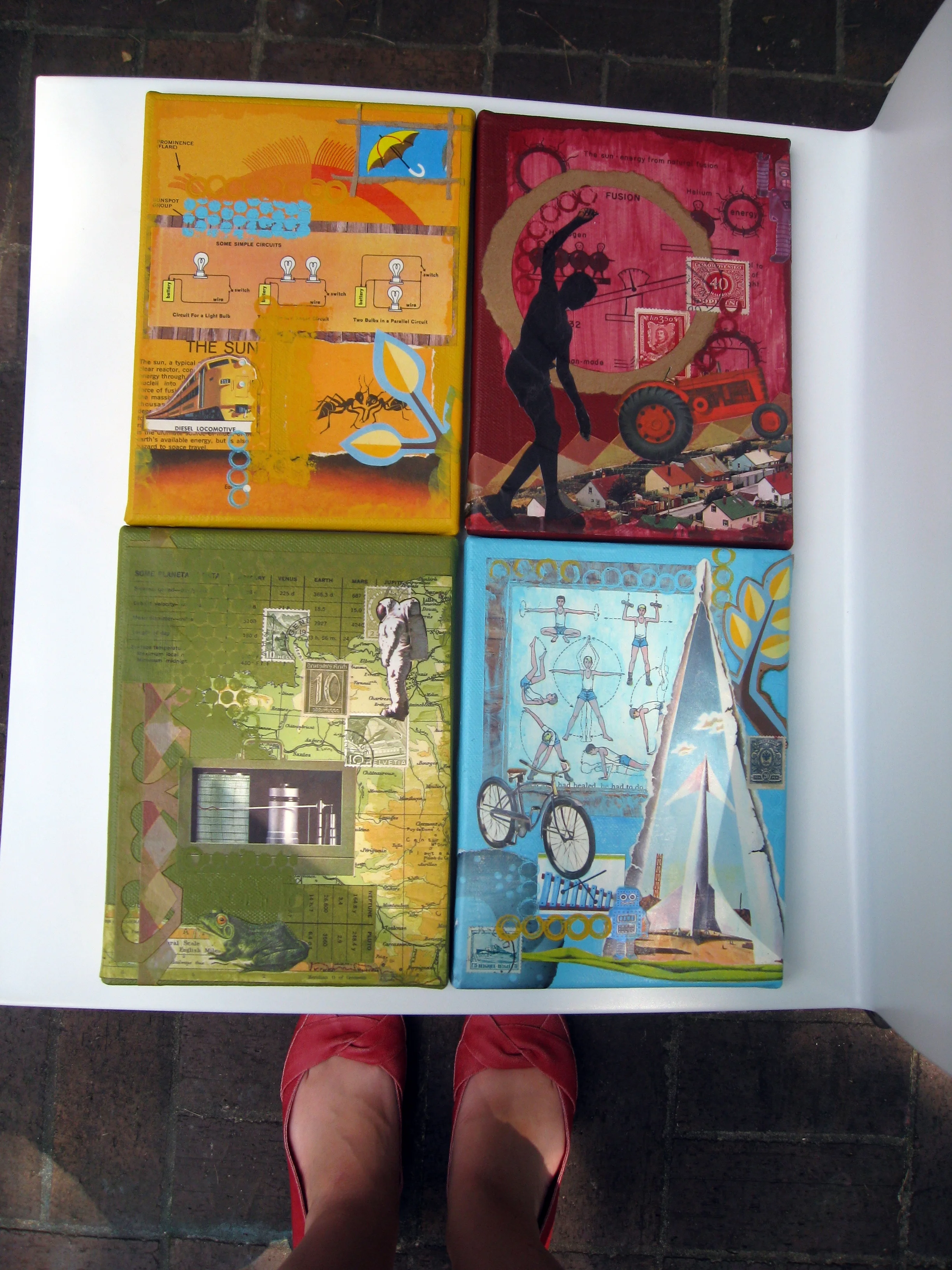 Set of collages for Henry. 2009
