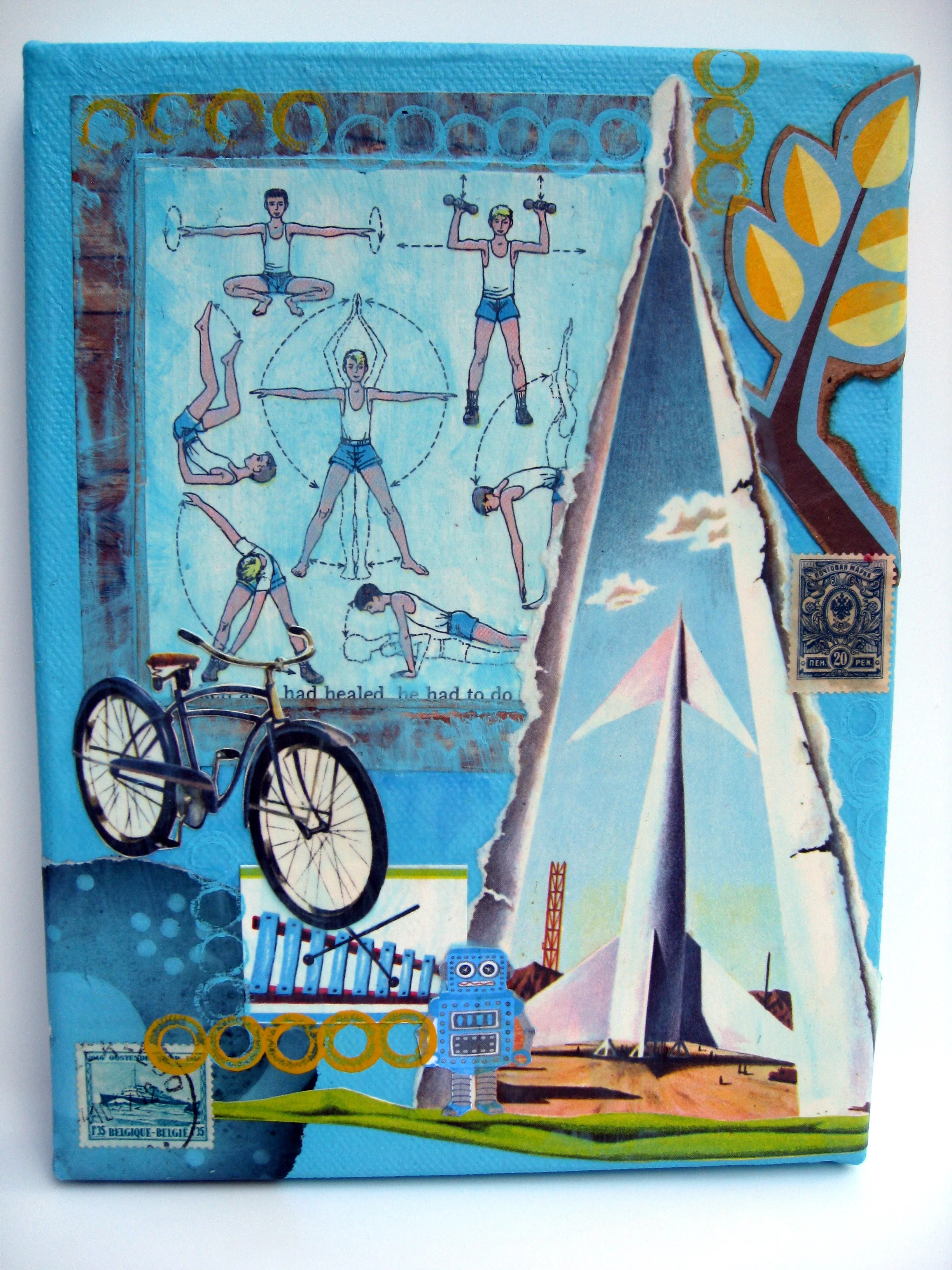 Blue Collage for Henry. 2009