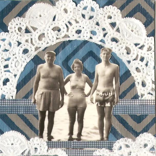 One in a series of 3"x3" collages I created in summer 2012. They were part of a collaborative project for artist student Rose Wong .