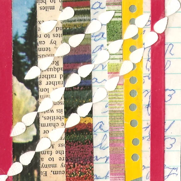One in a series of 3"x3" collages I created in summer 2012. They were part of a collaborative project for artist student Rose Wong .