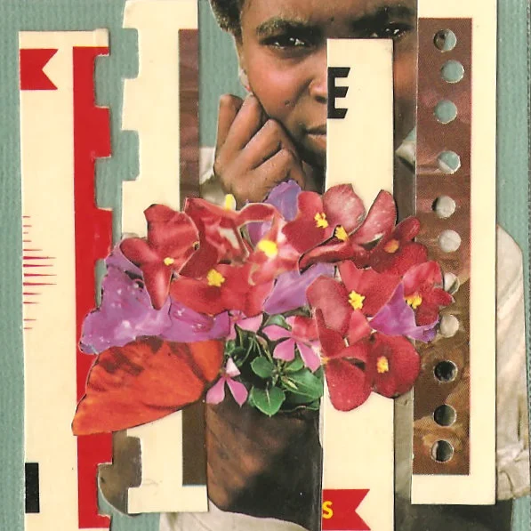 One in a series of 3"x3" collages I created in summer 2012. They were part of a collaborative project for artist student Rose Wong .