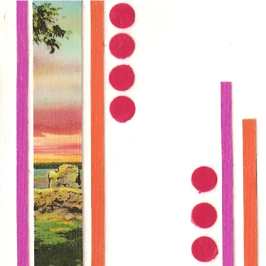 One in a series of 3"x3" collages I created in summer 2012. They were part of a collaborative project for artist student Rose Wong .
