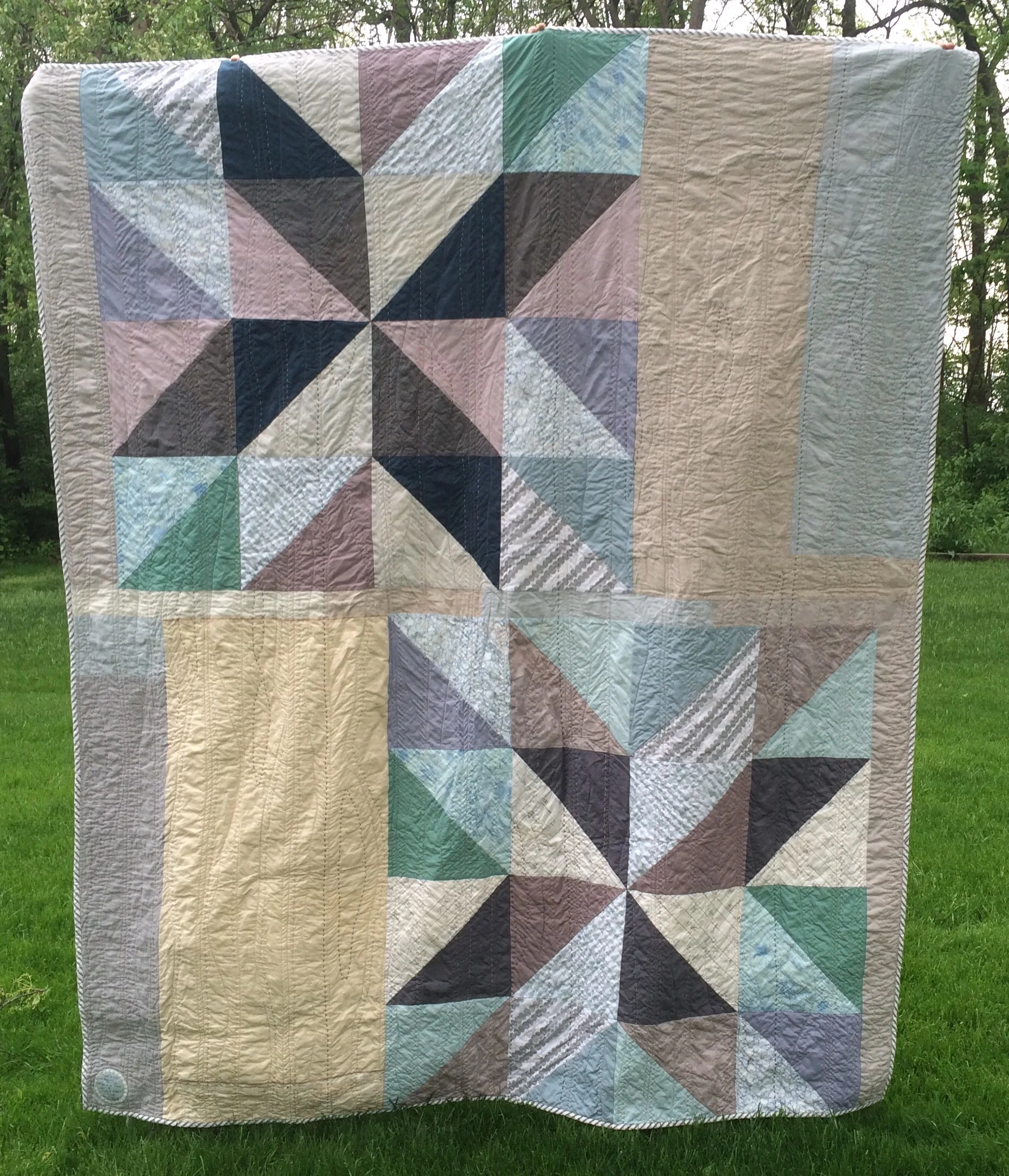 Back of quilt
