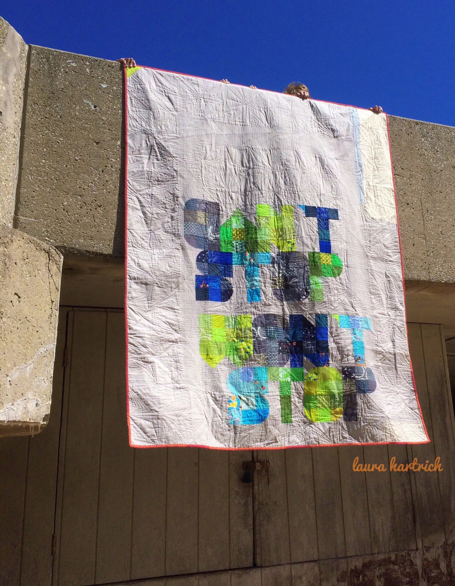 Back of quilt.