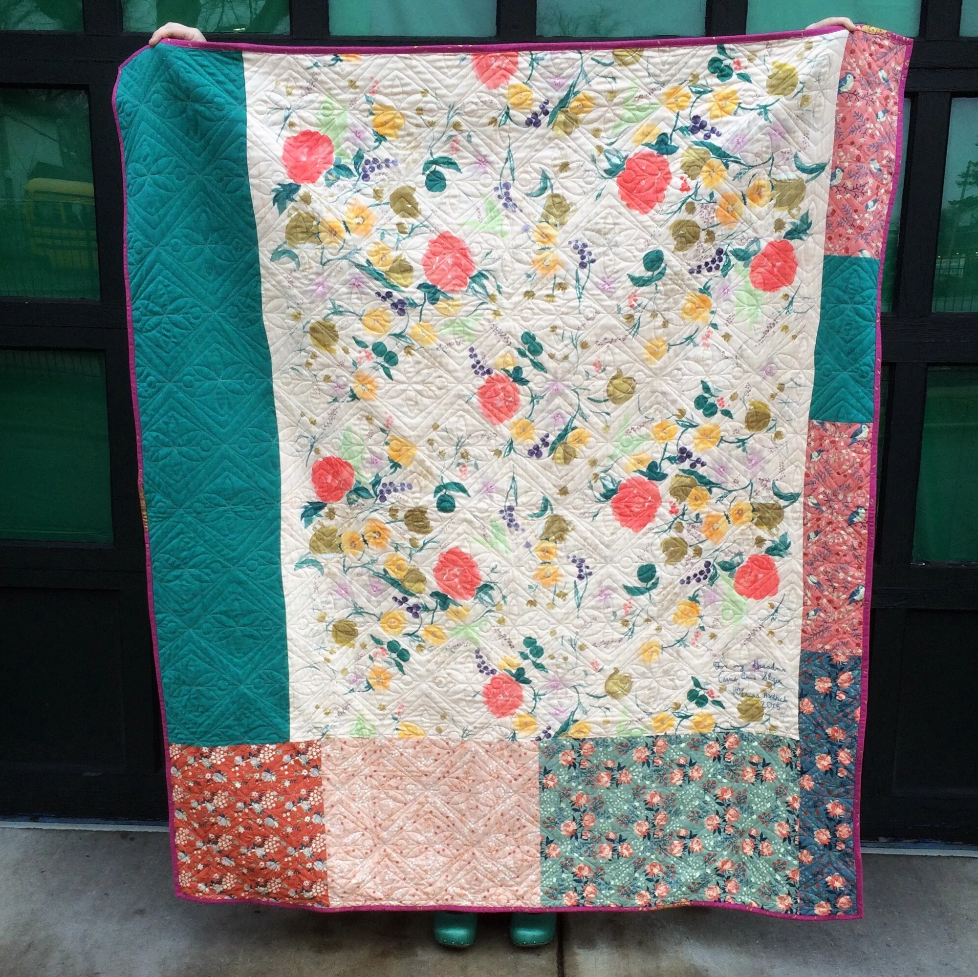 back of the quilt