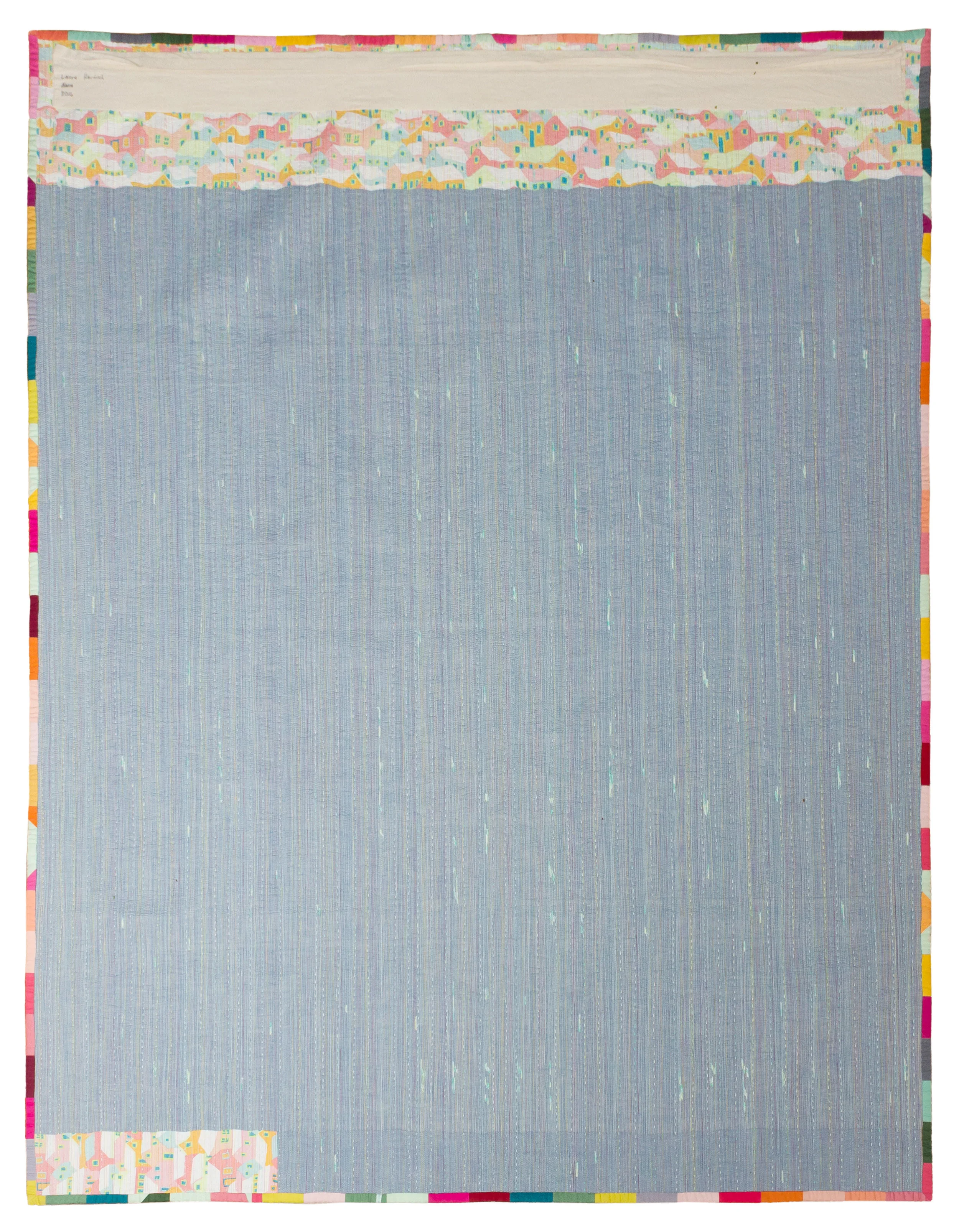 Here is the quilt’s back.