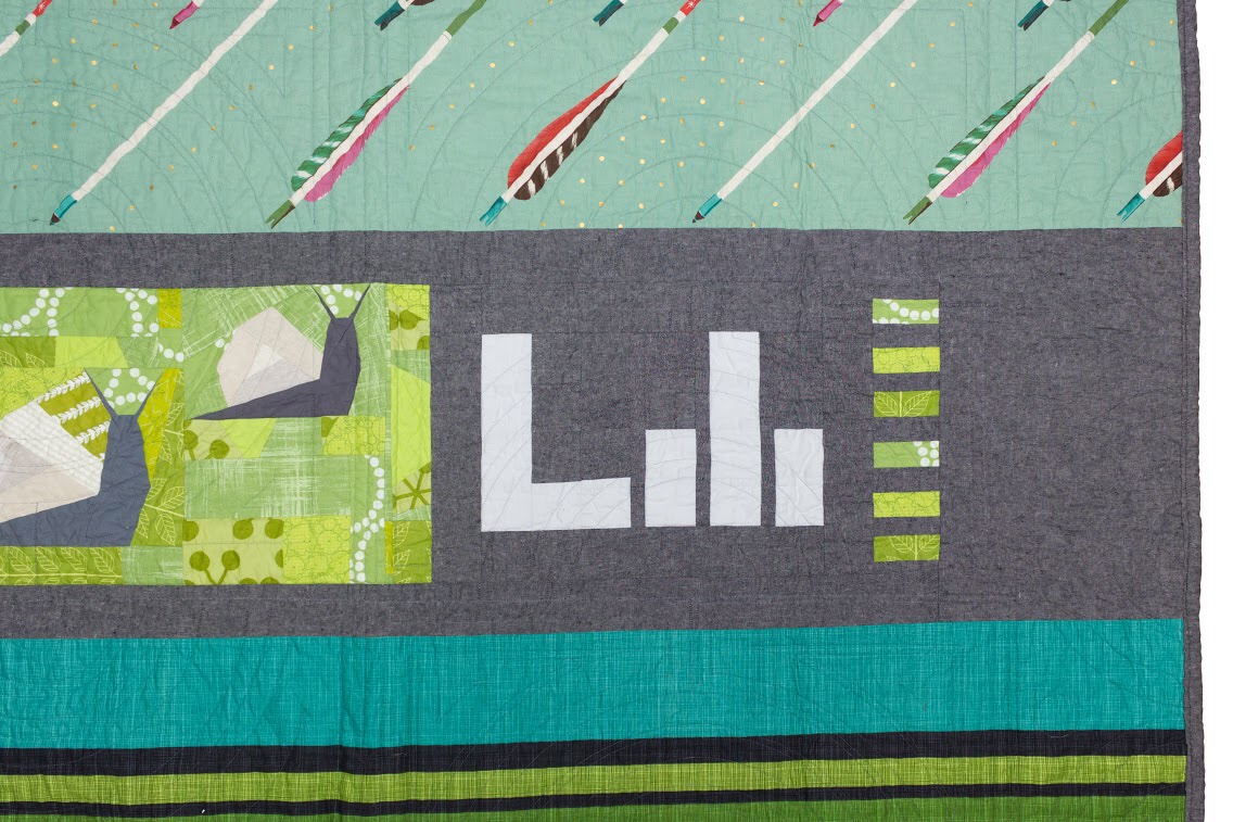 Lili’s quilt, back detail