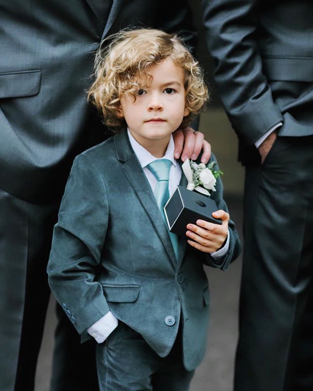 When your ring bearer is this cute, he deserves his own Instagram post.